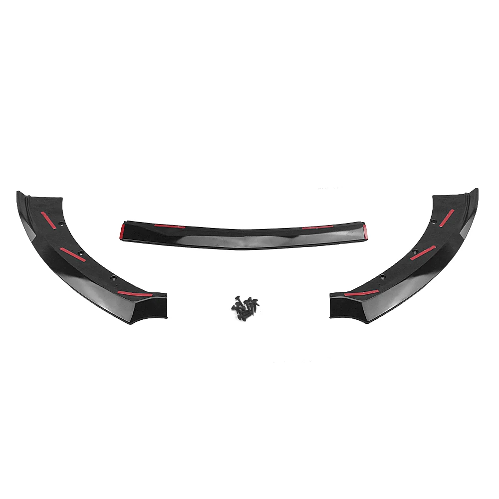 Для Ford Mustang 2015 2016 2017 глянцевый черный передний бампер спойлер нижняя часть кузова