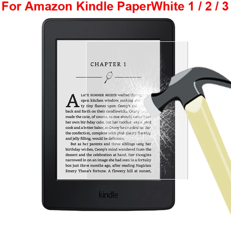 Tempered glass screen protector for Amazon Kindle Paperwhite 1 2 3 film protection | Компьютеры и офис