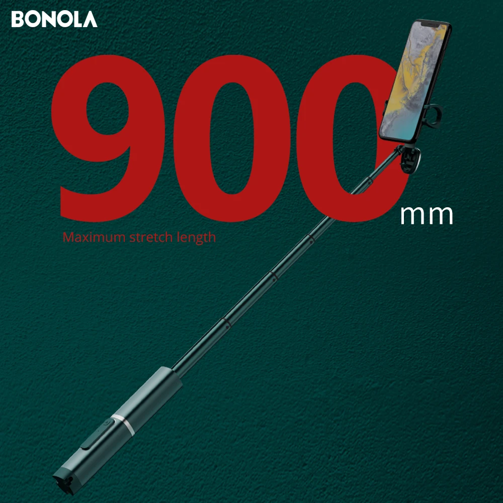 Металлическая портативная селфи палка Bonola держатель для Xiaomi/Huawei/iPhone/Samsung скрытый