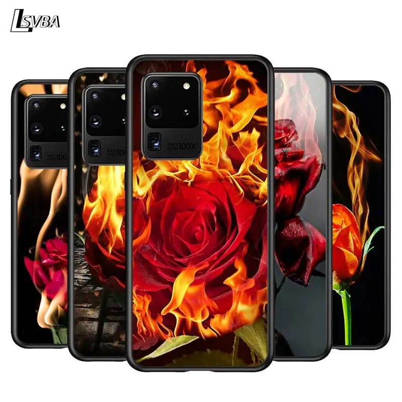 

Beautiful Red Roses for Samsung Note 20 S20 FE Lite Ultra Plus A91 A71 A51 A41 A31 A21 A21S A11 A12 A42 A01 Phone Case