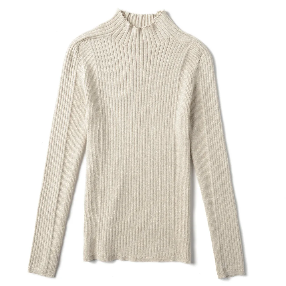 Женский пуловер и свитеры HLBCBG весенне-осенний базовый свитер с блестящим