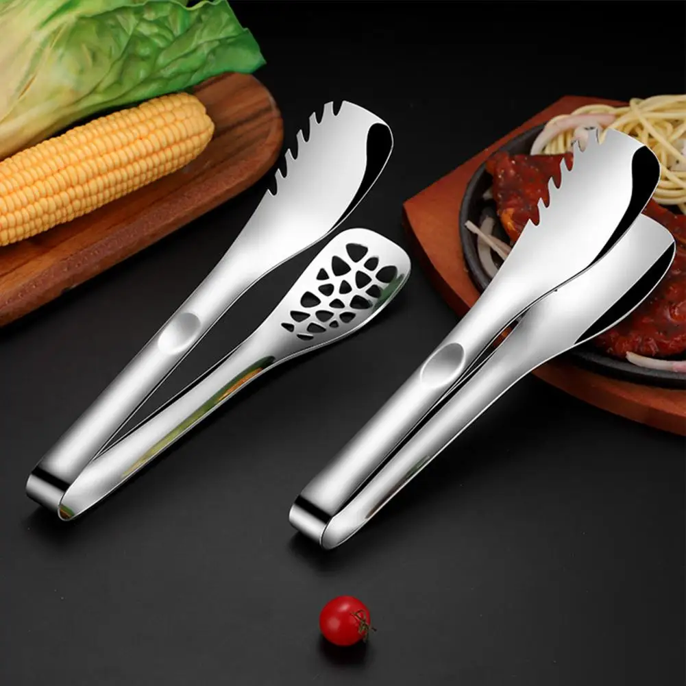 

Food Clip Safe Non Slip Stainless Steel Kitchen Cooking Barbecue Tong for Home