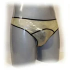 Резиновые 100% латексные трусы, шорты, прозрачный фетиш, пляжная одежда для плавания, M-XXL