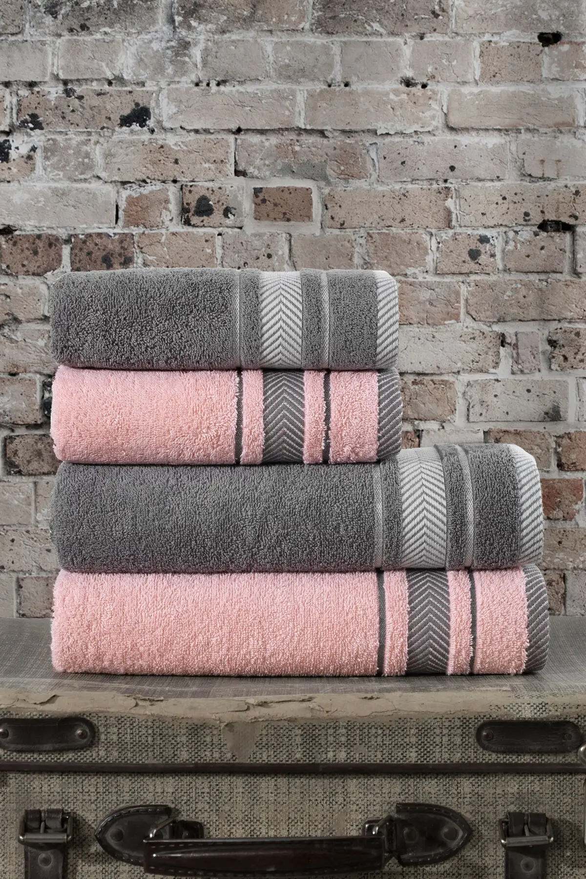 

100 cotton 4'lü Towel Set-nare