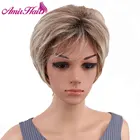 Amir синтетический светлый парик, Короткие натуральные волосы, парики для женщин, прямые волосы Омбре, женский парик для повседневвечерние, Косплея