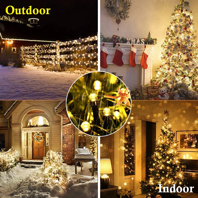 

Led Decoration Solar Energy Lights Outdoor Fairy String Lights Street Lights Solar Lamps Garland For Holiday Garden Lighting