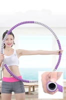 8 section fitness hoop removable exercise sports hoops crossfit waist hoop women loss weight circle home gym fitness equipment