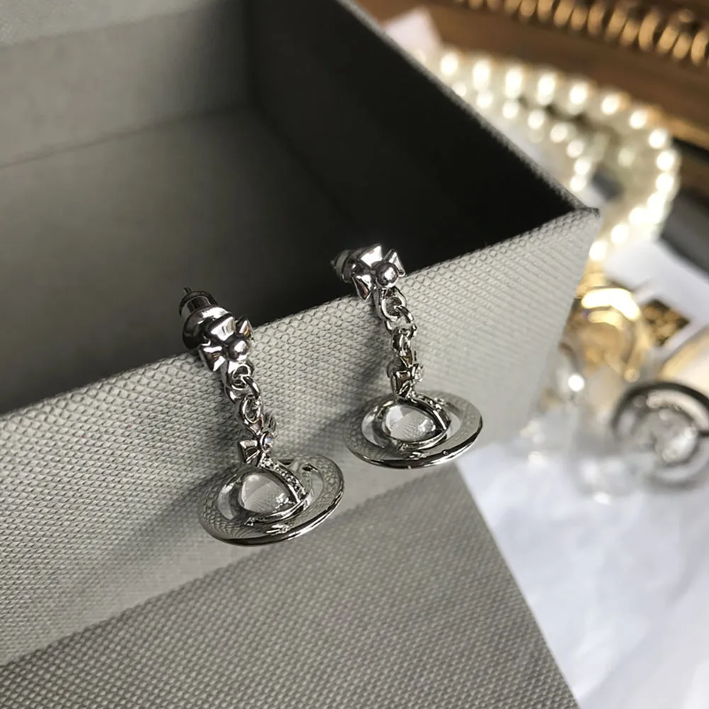 

Fashion Simple Transparent Crystal Pendant Earrings for Women Fashion Charm Jewely To Send His Girlfriendry Earring 2021 Trend