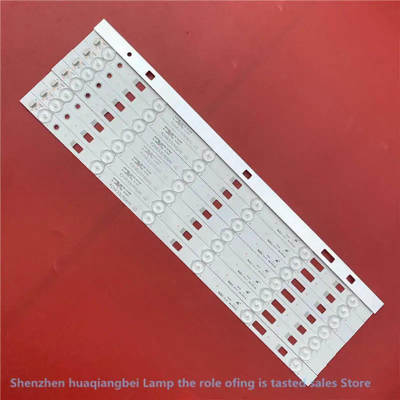 

For100% Новый 1 комплект = 8 шт. светильник световой балки T C L B42E650 L42F3700AB42E650 D42A710 L42F1600E 42HR331M06A1 V2 4C-LB4206-YH4 450 мм 6 светодиодов