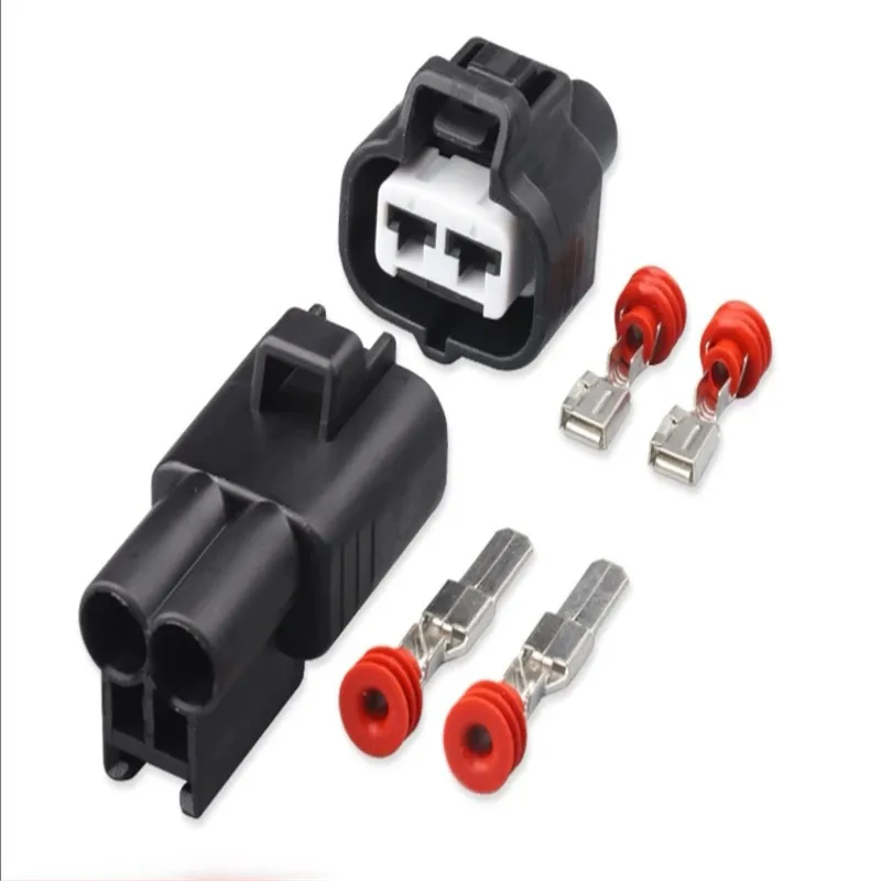 

176142-2 ,176143-6 500 комплектов, Φ/21 4,8 мм 2-контактный AMP Автомобильный Электрический проводной разъем для Audi ,BMW,NISSAN и других моделей