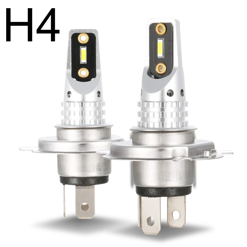 

LED Headlight Fog Car Lights H4 2pcs/set 6500K H4 V8 High Power Headlights Bulbs