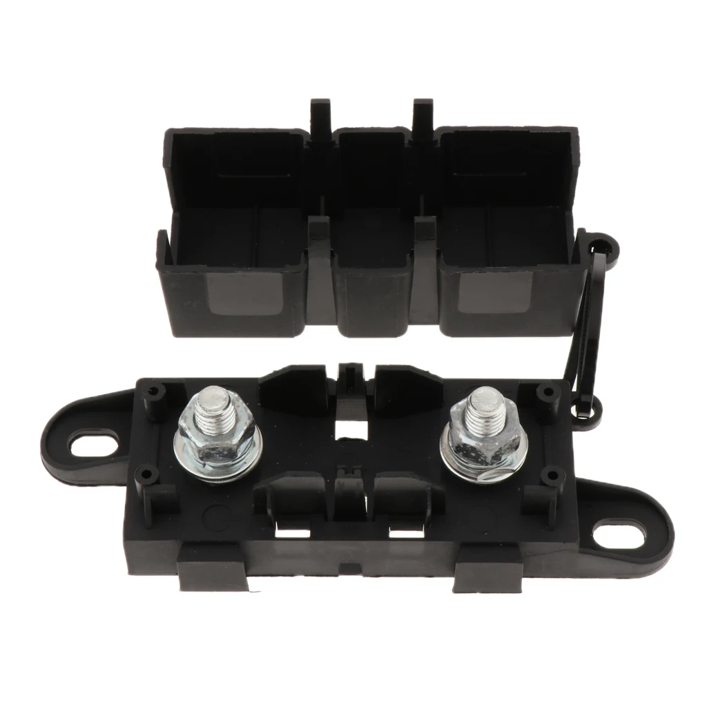 Мега плавкий предохранитель на болтах 300A + блок/держатель с крышкой подходит для