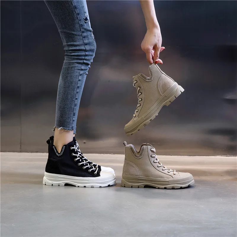 Новинка 2020 кожаные ботинки Martin женские осенне зимние короткие в британском ретро