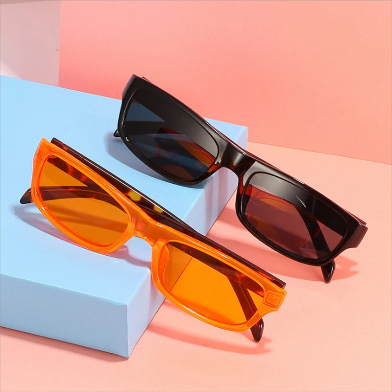 

2021 Small Rectangle Sunglasses Women Vintage Brand Designer Square Sun Glasses Shades Female UV400