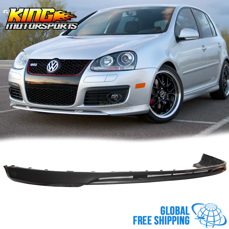 Подходит для 05-10 VW Golf MK5 GTI Jetta V-образный спойлер переднего бампера уретан