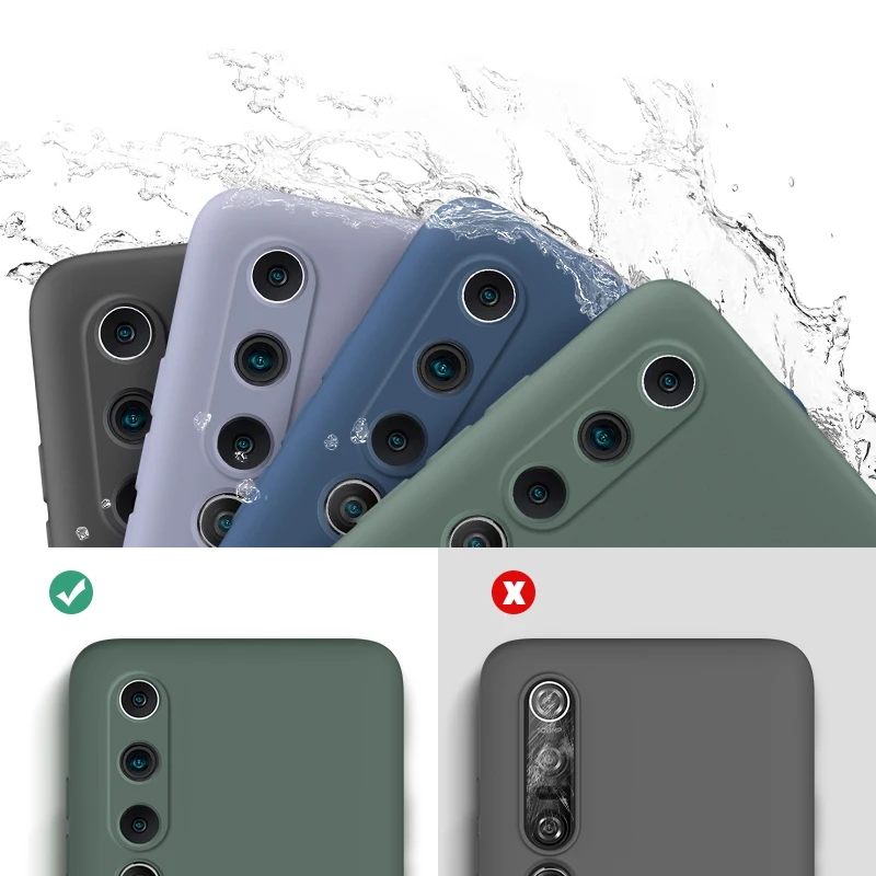lovecom liquid silicon phone case for xiaomi redmi note 9 pro 8 pro 8t mi 10t pro 11 note 10 lite poco x3 nfc soft lanyard cover free global shipping