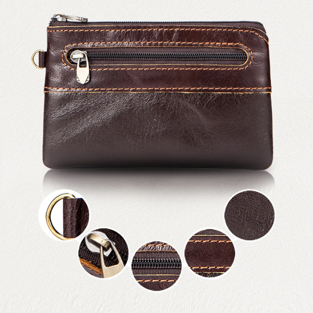 Женский мини-кошелек однотонный кошелек прочные тонкие кошельки из натуральной