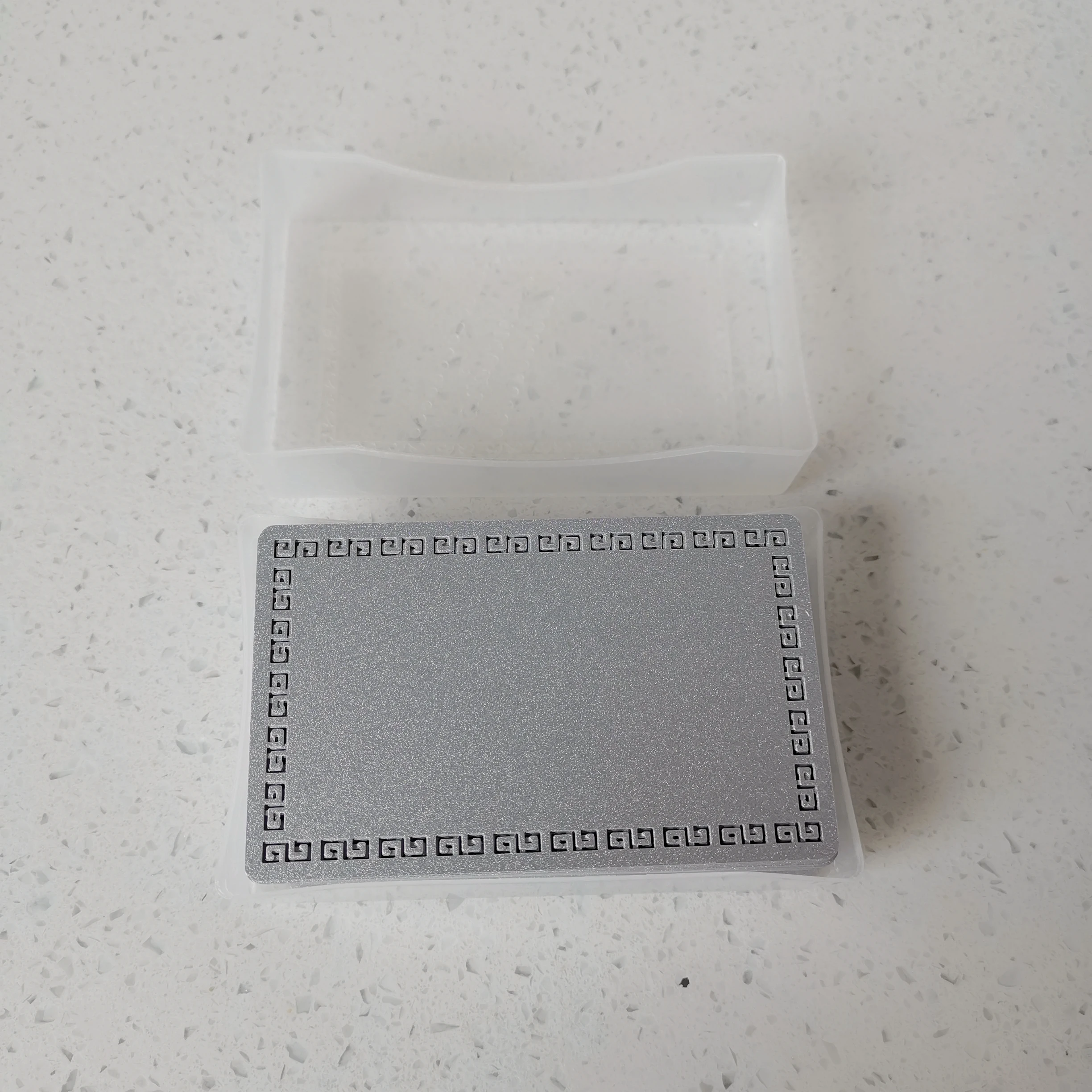 100 шт. 85 мм x 55 матовые материалы для нанесения внешней печати металлические