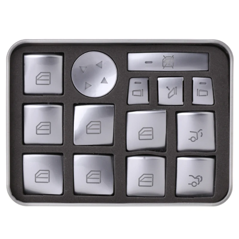 Наклейка для кнопки подъема стекла автомобиля Mercedes Benz B C E Gla Cla Glk Gl Ml Gle Class |