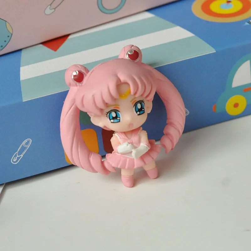 

Kawaii Anime Sailor Moon Action Figure Toy Small Lady Sailor Mercury Mars Jupiter Venus Uranus Neptune Saturn Model Doll