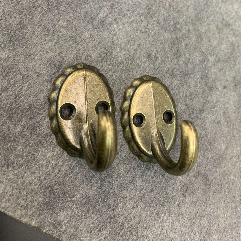 10 металлических цинковых крючков для подвешивания винтажных бронзовых дверей и