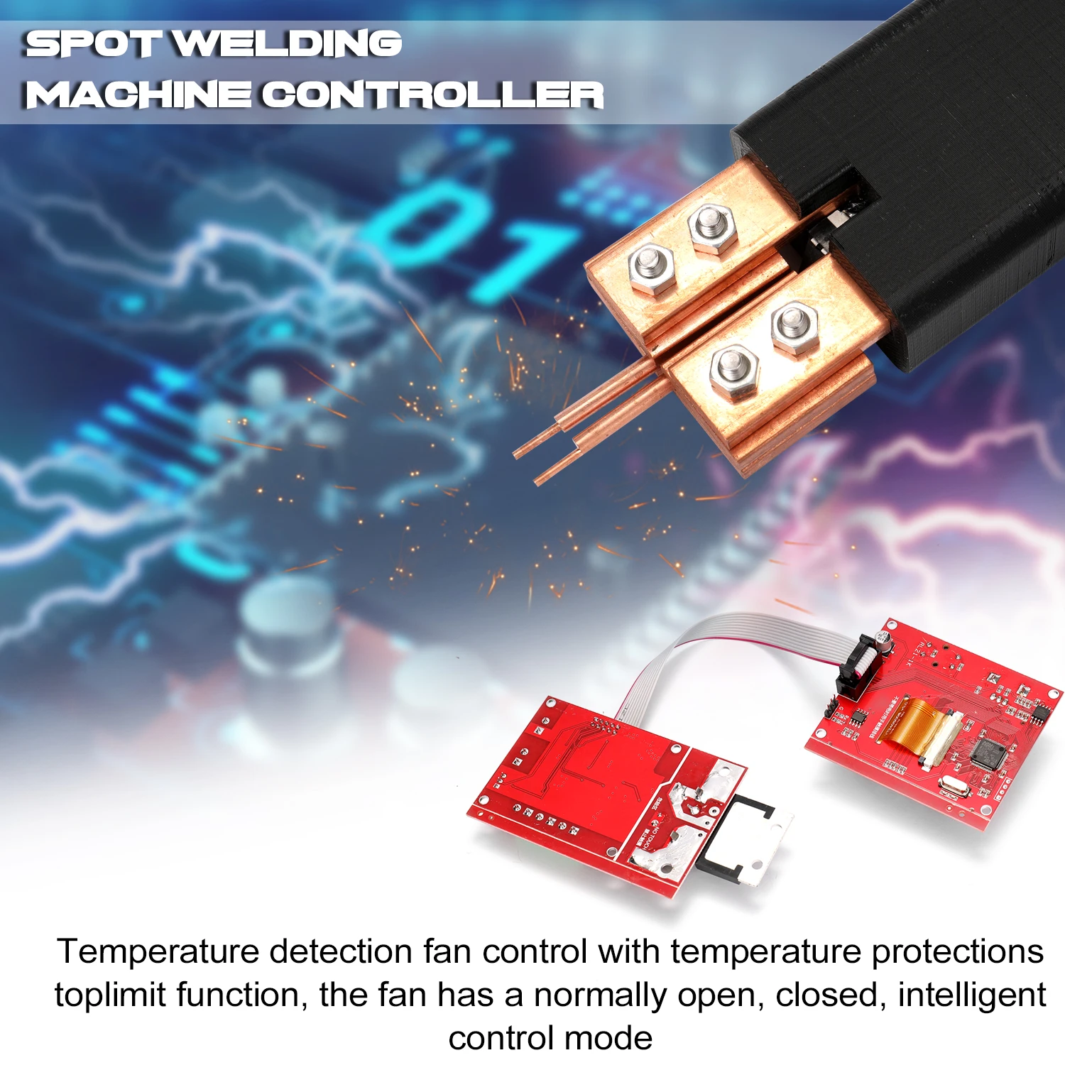 NY D08 контроллер аппарата для точечной сварки пневматический цветной ЖК дисплей