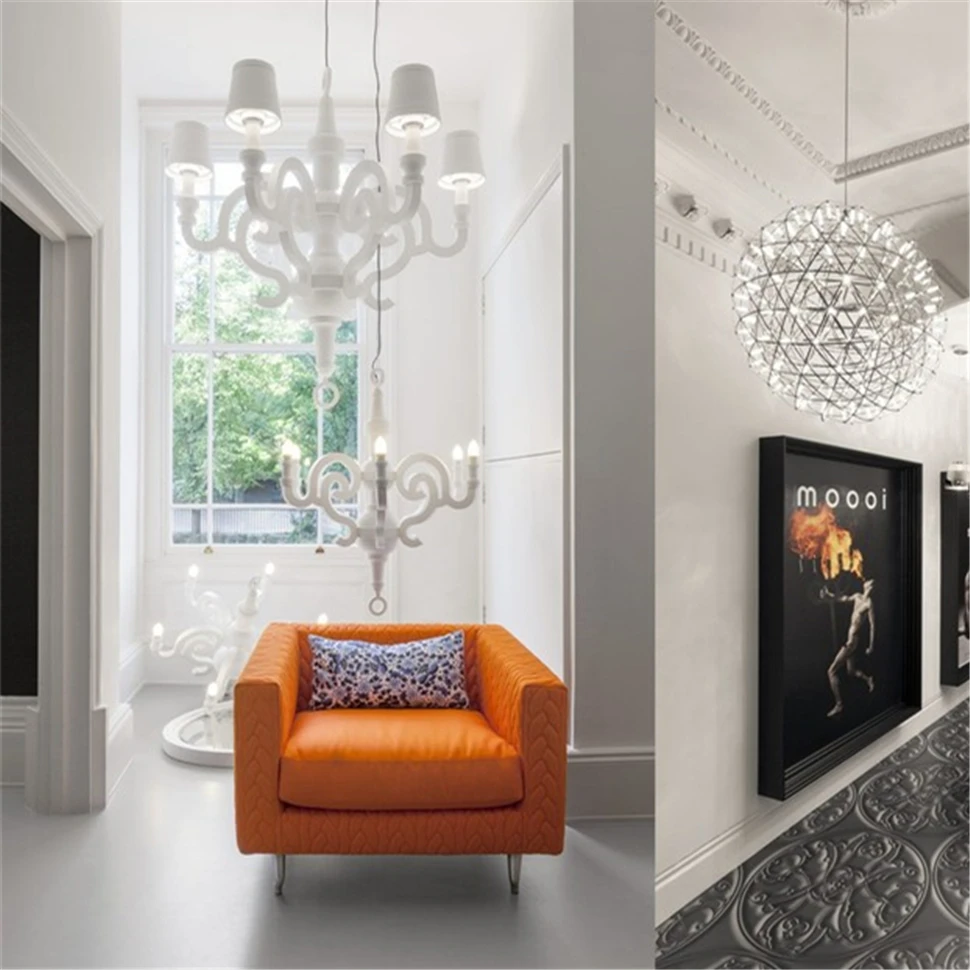 Французская роскошная люстра из цельного дерева для спальни старинная