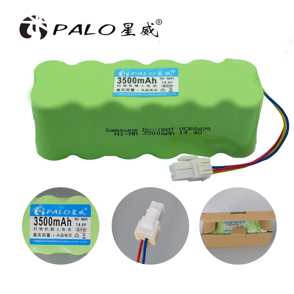 

Перезаряжаемая батарея PALO 14,4 В 3500 мАч для Samsung NaviBot SR8845 SR8840 VCR8730 SR8990 VCR8845 SR8F30 SR8730 SR8750 очиститель