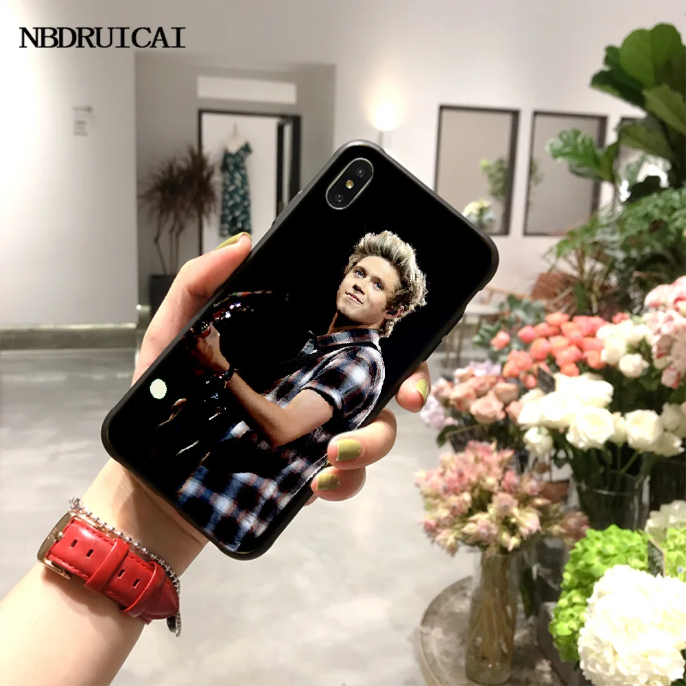 

NBDRUICAI Niall Horan One Direction 1D Bling Cute Phone Case for iPhone 11 pro XS MAX 8 7 6 6S Plus X 5S SE XR case