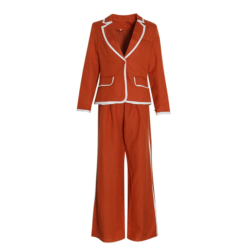 CHICEVER осень хит цвет комплект из двух предметов женский с отворотом длинный рукав