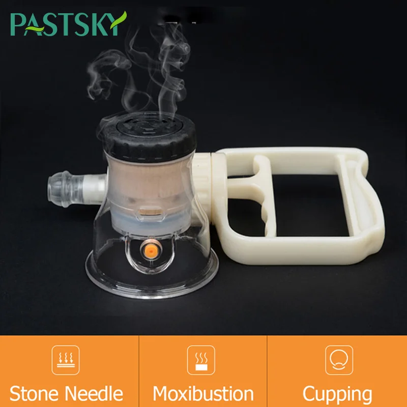 Chinese Medicine Moxibustion Acupuncture Points Cupping Burning Moxa Chinese Cupping Heating Therapy Anti-broken Vacuum Can