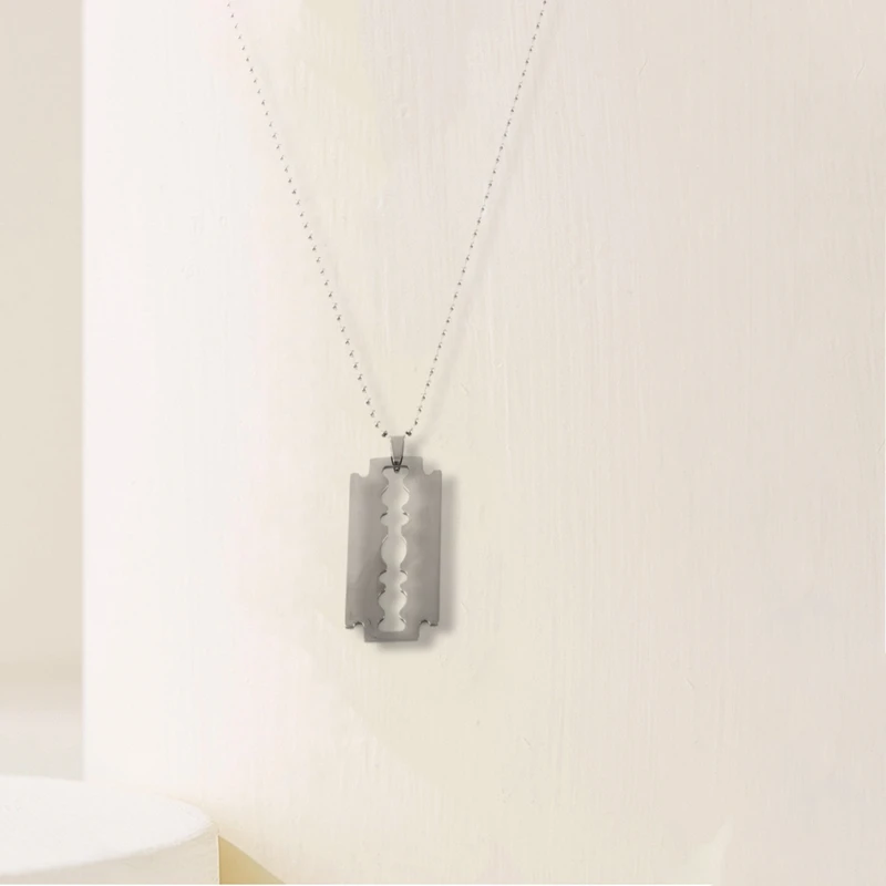 Мужское серебряное ожерелье из нержавеющей стали | Дом и сад