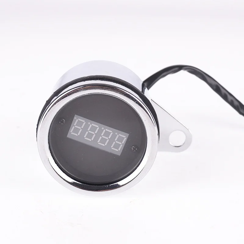 

Motorcycle Red LED Light Digital Tachometer Tacho Speedometer Gauge Fit 1/2 Cylinder for Honda/ATV/Kawaki