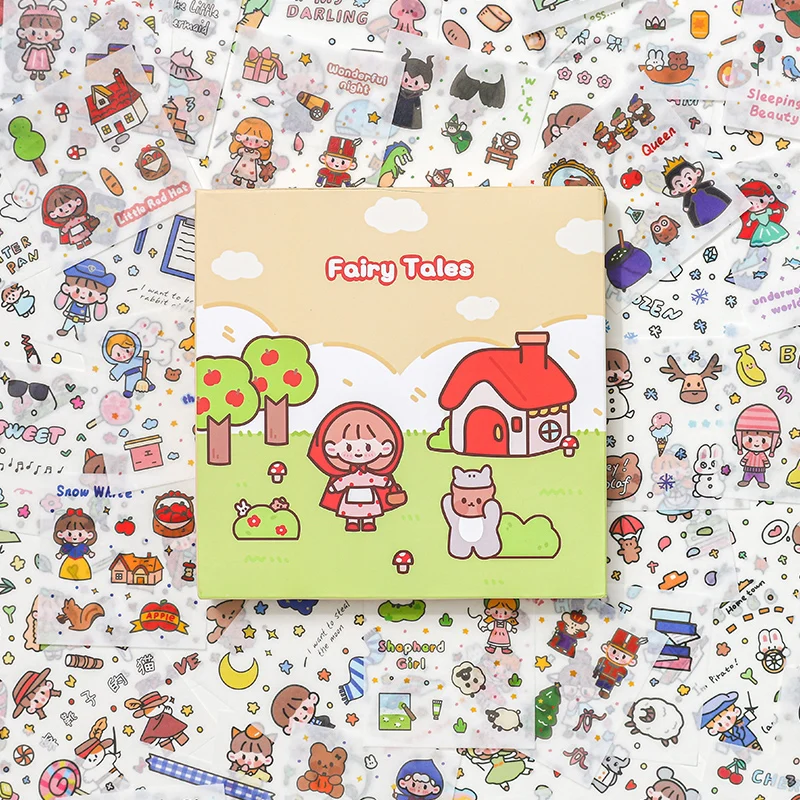 

100 шт./компл. Kawaii Fairy Tale Daily PET водостойкая наклейка s Скрапбукинг DIY Bullet Journal Diary стикер для канцелярских товаров наклейки Подарки DIY