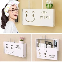 wireless router wall mounted storage box punch free home wifi shielding decorative racks home decorative storage box