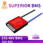 Аккумулятор Daly Bms 15S 3,2 в 48 в LifePo4 Bms 48 В 20A 30A 40A 60A 18650 PCM BMS со сбалансированным литиевым аккумулятором