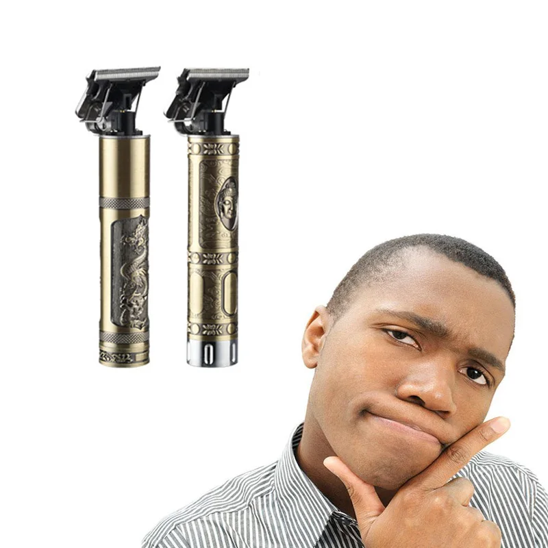 

USB Rechargeable Easy Cleaning Bald Hair Trimmer Shaver Cordless Zero Cutting Barber Engraving Styling Hair Clipper Machine