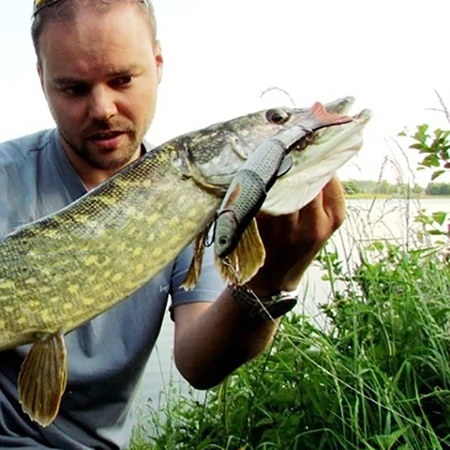 5 сегментов рыболовная приманка крючки с крючком рыболовные снасти в форме 3D