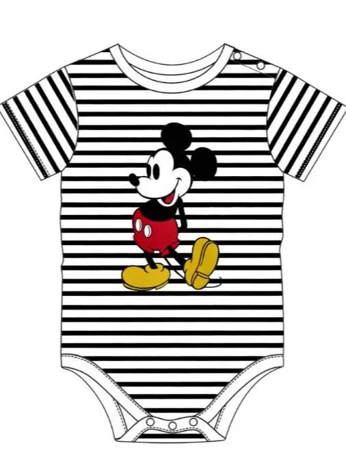 Летние детские комбинезоны с Микки и Минни хлопковая одежда короткими рукавами