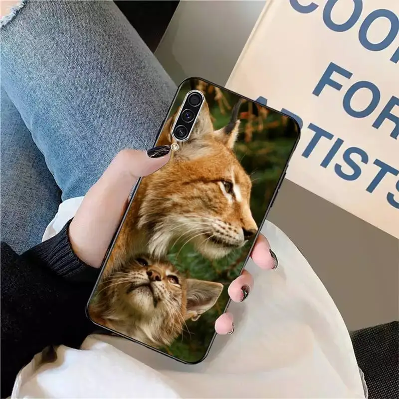 

African Lynx Caracal Big Cat Phone Case For Samsung galaxy S 9 10 20 A 10 21 30 31 40 50 51 71 s note 20 j 4 2018 plus