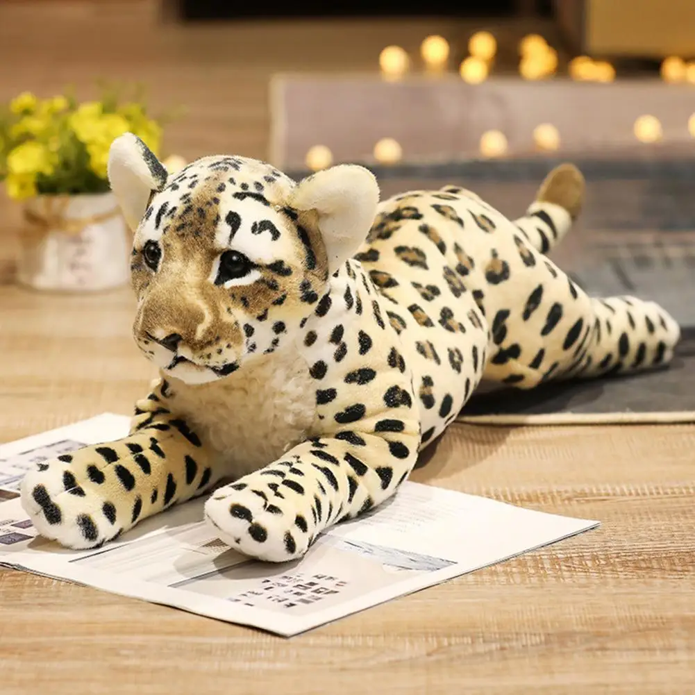 

Mini Stuffed Toy Non-deforming Vivid Cartoon Funny Mascot Lion Leopard Tiger Plush Toy for Ornament