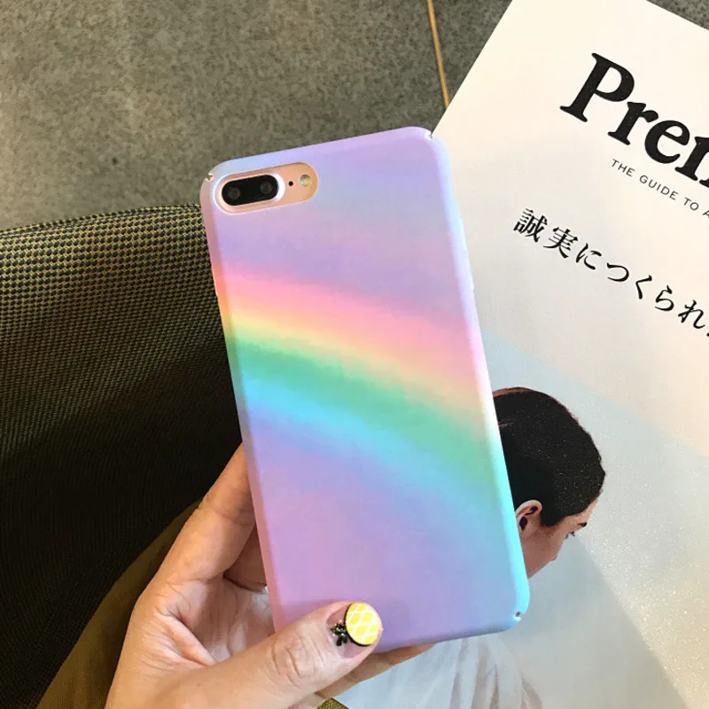 Креативный градиентный Радужный чехол для телефона iPhone11 X XS XR XSMax 8 7 6 6S PluS цвет все