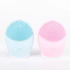 Высококачественная щетка для очищения лица, звуковая вибрация, очищение лица, силиконовая глубокая очищение пор, Электрический Водонепроницаемый массажный мягкий