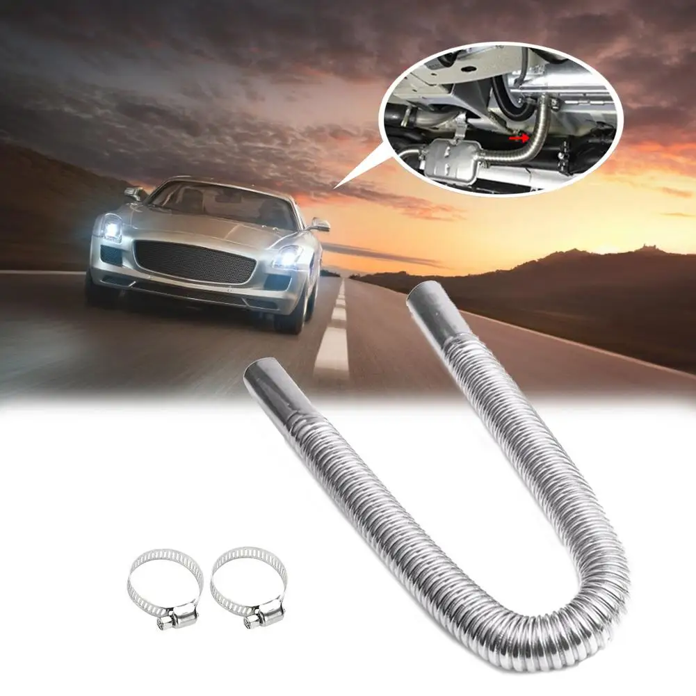 

100-300CM Air Parking Heater Stainless Steel Exhaust Pipe Tube Gas Vent Fit Air Diesels Parking Tank Car Heaters Accessories