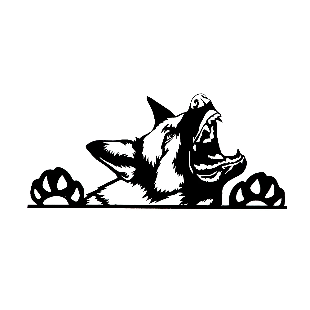 

Car Stickers, Motorcycle Decals German Shepherd Snarling Dog Decorative Accessories Sunscreen Waterproof PVC.17cm * 8cm