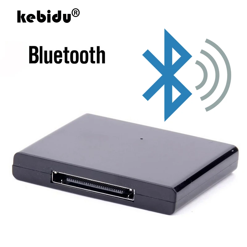 Kebidu новый черный Bluetooth A2DP музыкальный аудио 30 Pin приемник адаптер для iPhone iPad
