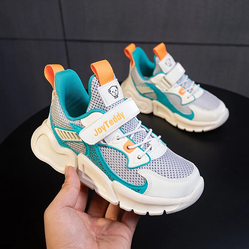 

2021 Kid Green Sport Shoes For Boys Sneakers Fashion Spring Casual Children Shoes Boy Running Child Shoes Girls Chaussure Enfant