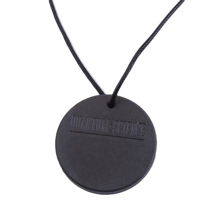 Новые женские и мужские ожерелья из квантового черного лавового камня с