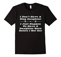 mens awesome step dad to step daughter shirt for fathers day summer casual man t shirt good quality top tee white style