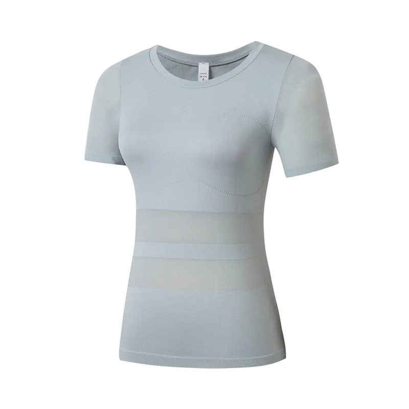 

Women's Seamless Athletic Sports Running Shirt Breathable Gym Workout Top